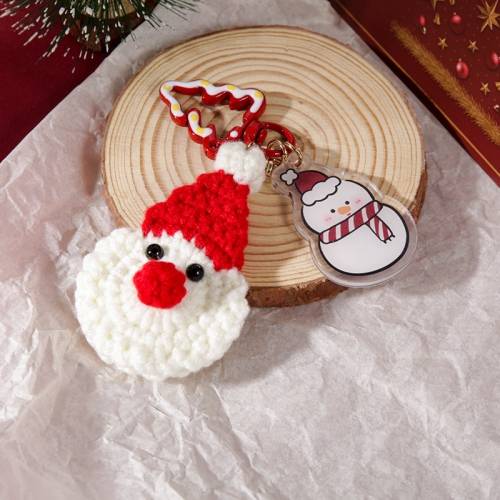 

Hand-woven Christmas Keychain Cute Mobile Phone Handbag Pendant, Style: Santa Claus