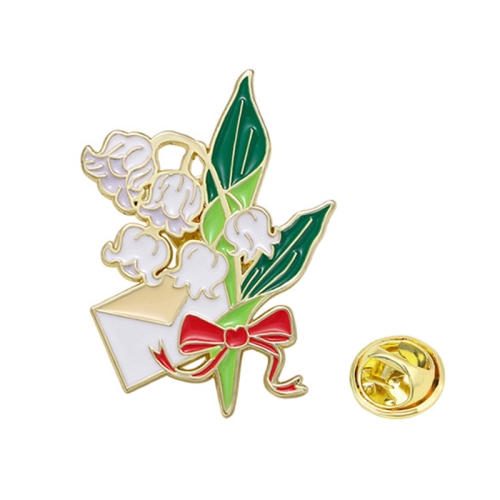 CZ0976-1 Cartoon Plant Flower Alloy Enamel Badge Garden Style Sunflower Clothing Bag Brooch Ornament