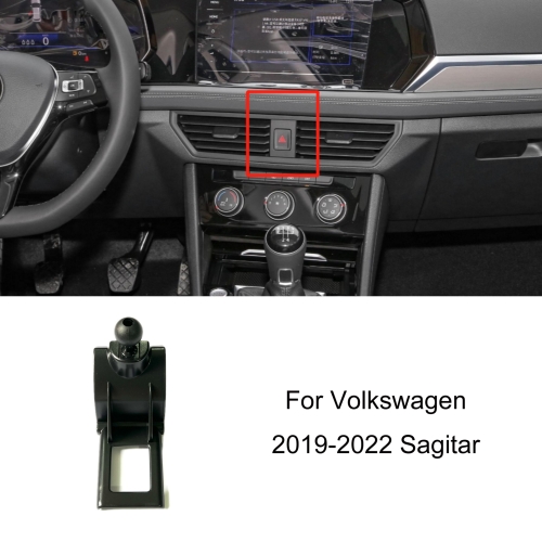 

For Volkswagen Car Air Outlet Modified Mobile Phone Holder Base, Model: 19-22 Sagitar