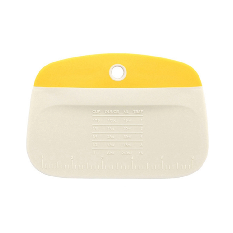

Kitchen Household Pasta Cutter Baking Plastic Squeegee Tool(Yellow)