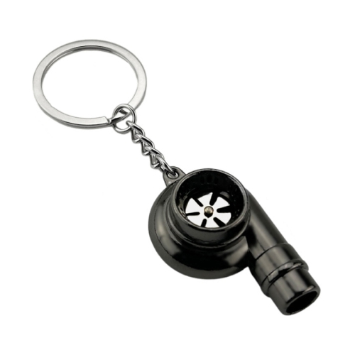 Car Tuning Accessories Turbo Keychain Decorative Pendant, Style: Large Black