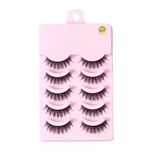 

5pairs / Set Little Devil Natural Portable Single Cluster Manga Imitation Eyelashes, Model: 007