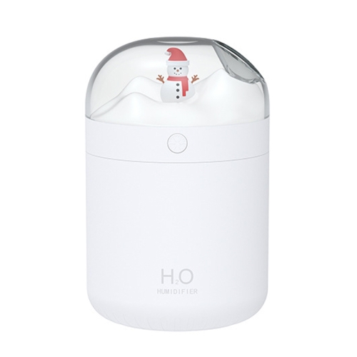 

500ml Snowman Humidifier USB Desktop Large Capacity Colorful Ambient Light Air Humidifier(白色)