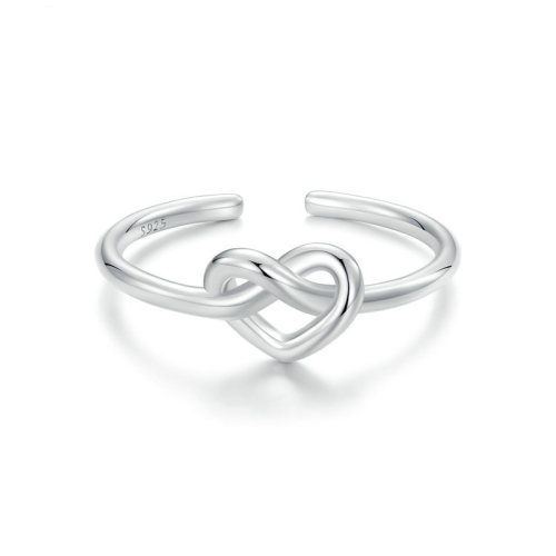 

Women Heart-wrapped Adjustable Open Ring(BSR565-E)