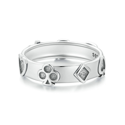 

S925 Sterling Silver Playing Card Ring(No.6)