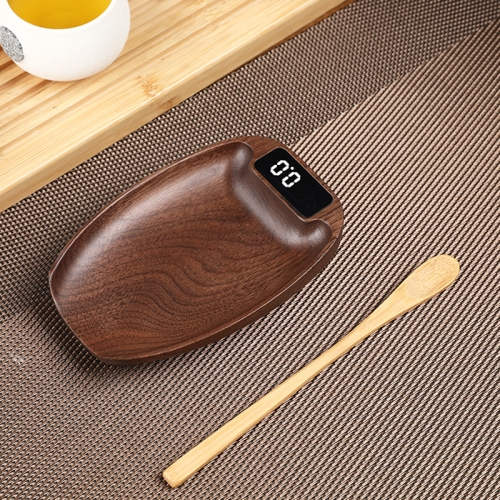 

100g/0.1g Wood Electronic Tea Coffee Scale Kitchen Bar Scale(Wood Color)