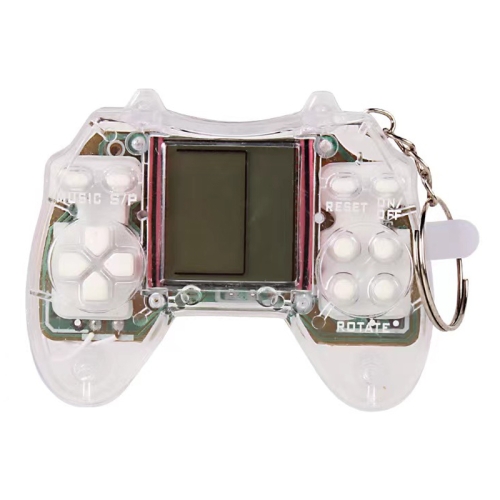 

Mini Handheld Nostalgic Tetris Game Machine Game Console Keychain Puzzle Toy Gift(White)