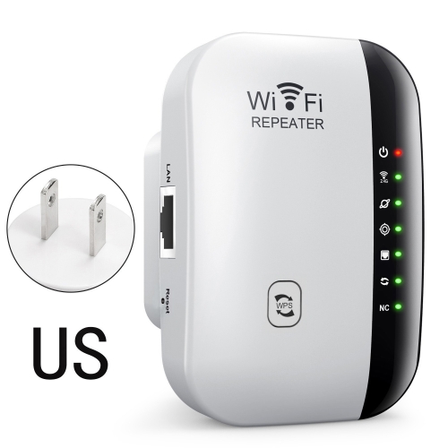 

300Mbps Wireless WIFI Repeater 2.4G Route Signal Amplifier 7 Lights Version, Spec: US Plug