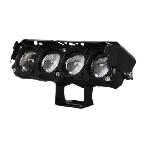 Motorcycle Spotlight External Lens Car LED Headlight Strong Spot Fog Light, Model: Near Yellow+Far White-3 Wires