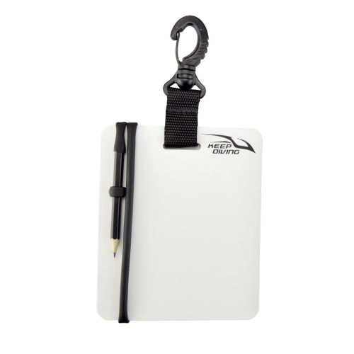 

KEEP DIVING Underwater Record Writing Tablet For Scuba Diving, Color: Black Small