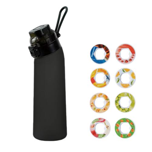 

700ml Sports Water Bottle Tritan BPA Free Fruit Scent Water Cup With 8 Fragrance Rings(Gray)