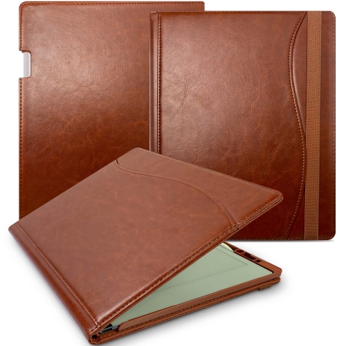 

For reMarkable Paper Pro 2024 11.8 inch E-Book Protective Case Hibernation Case With Stand(Brown)