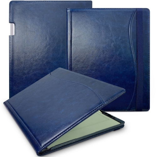 

For reMarkable Paper Pro 2024 11.8 inch E-Book Protective Case Hibernation Case With Stand(Dark Blue)