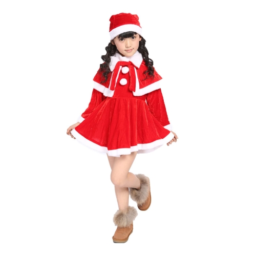 Children Christmas Performance Role Play Costume, Size: 100cm(Girls)