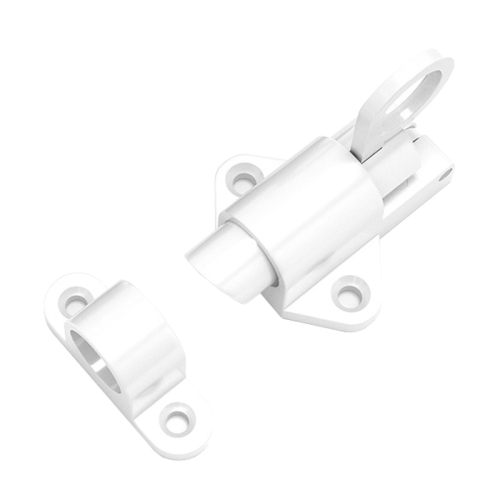 Solid Aluminum Alloy Plane Shape Spring Automatic Rebound Latch(White)