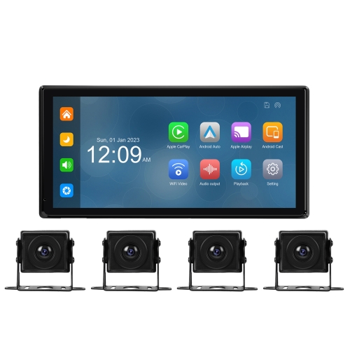 10.36-Inch Car Central Control Smart Player With 4-Way Camera Standard