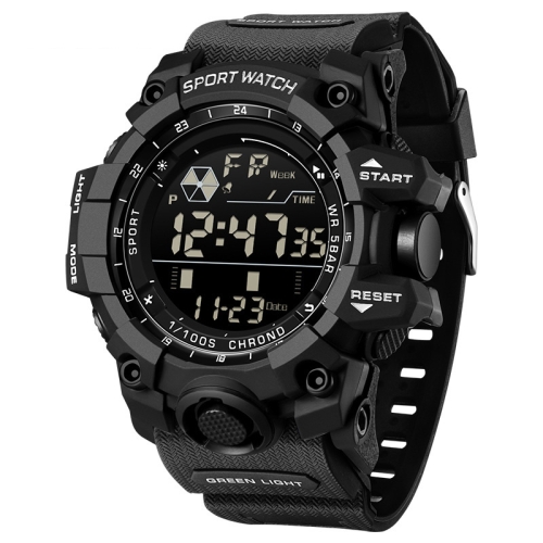 

SANDA Outdoor Sports Watch Simple Multifunction Electronic Watch(Black)