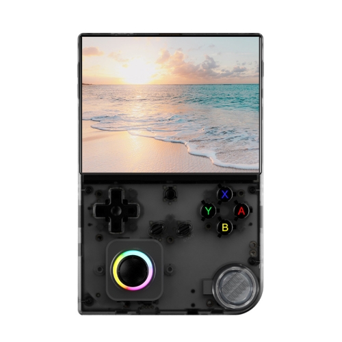 ANBERNIC RG40XXV Vertical HD Screen Joystick Game Console With Ambient Light Portable Retro Handheld Console, Size: 64GB(Black)