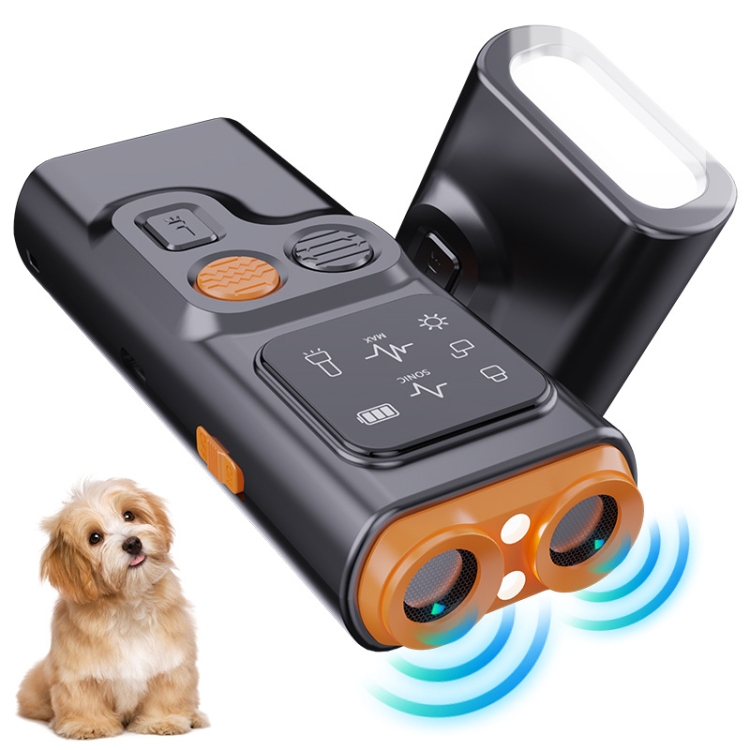 Ultrasonic Dual Head Dog Repeller Bark Stopper With High Power