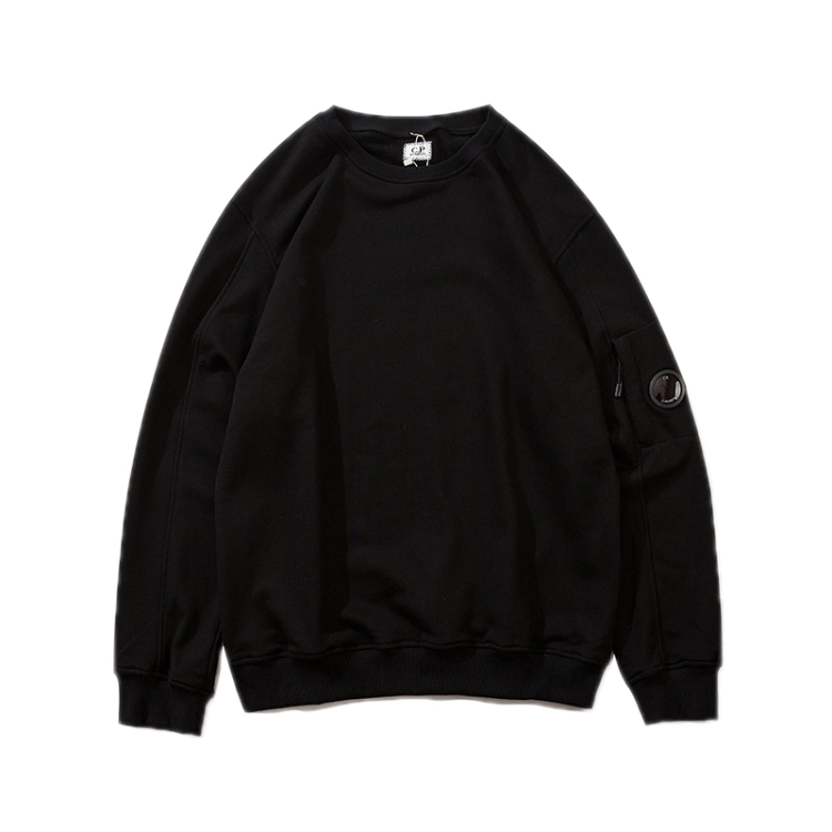 

Men Solid Color Casual Loose Round Neck Pullover Sweatshirt, Size: M(Black)
