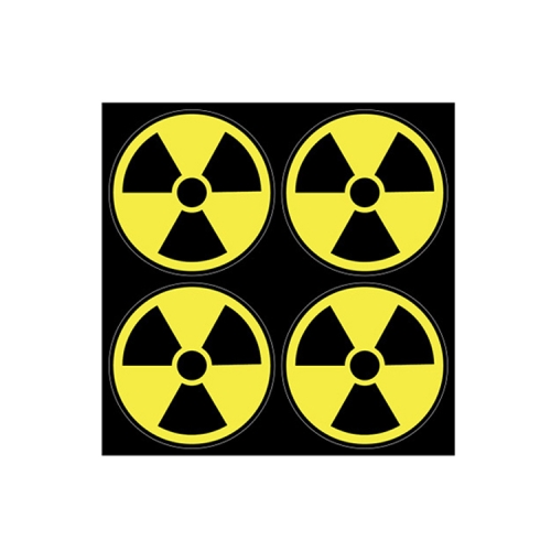 

Waterproof Radiation Identification Stickers For Mobile Phones Computers(10x10cm)