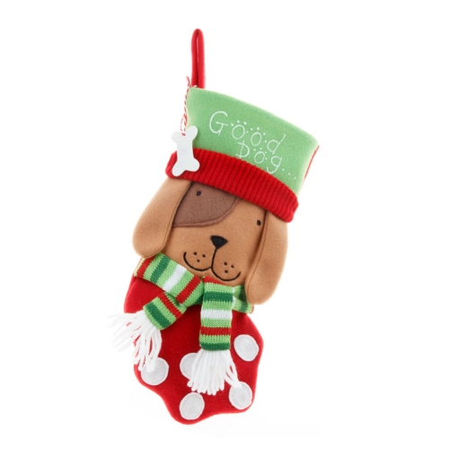 

Model A Small Dog Sock Christmas Decoration Hanging Gift Bag Pet Candy Bag