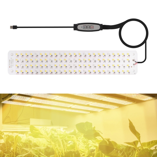 

5V USB Panel Plant Light Smart Dimming Timing LED Plant Grow Light, Size: 1 Head(Sunlight)