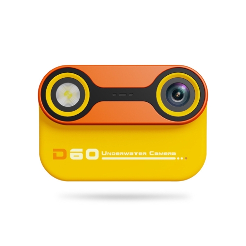 

D60 3m Waterproof 2K HD 10X 2.4-inch Outdoor Photo Video Recording Children Mini Camera(Yellow)