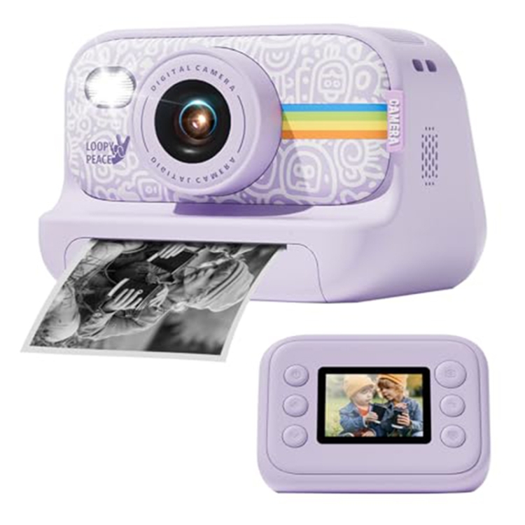 2.0-Inch LED Flash 1080P HD Recording Photo Printing Camera With 3 ...