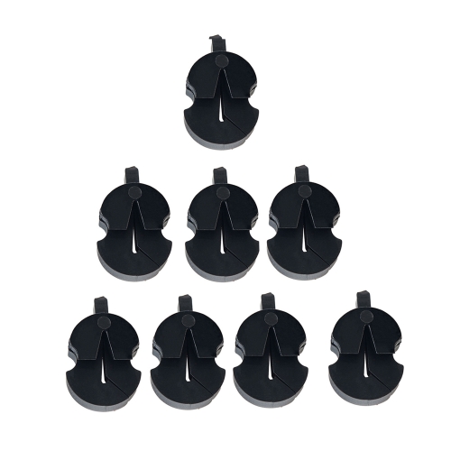 8pcs /Set Violin Mute Instrument Volume Reduction Tool(Black)