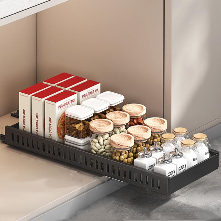 Kitchen Pull-Out Rack Pots And Pans Organizer Cabinet Countertop Dish ...