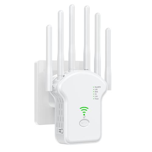 

Urant U13 1200Mbps 2.4G/5G Dual Band WiFi Repeater Signal Amplifier US Plug White