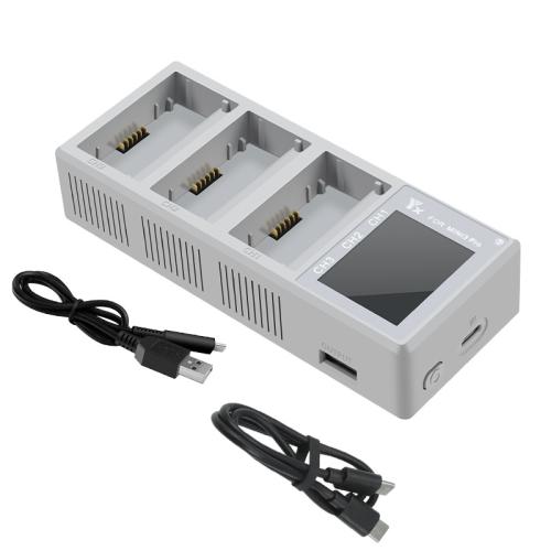 

For DJI Mini 4 Pro / Mini 3 Pro / Mini 3 YX Color Screen 3-Way Charger Battery Manager Without Plug