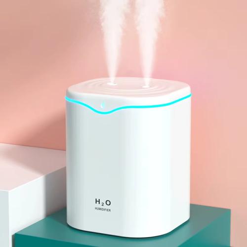 

SD03 2L Large Capacity Dual Spray Port Humidifier Desktop Air Aroma Mist With Night Light(White)