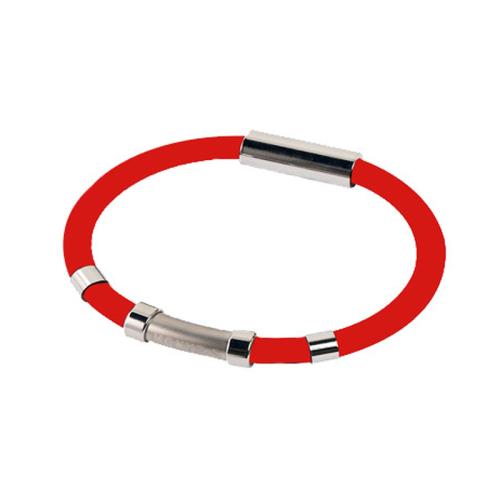 

Antistatic Silicone Bracelet Negative Ion Outdoor Couple Hand Jewellery, Style: Classic Red(Men 20cm)