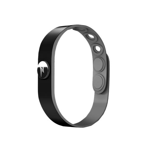 

Negative Ion Wireless Anti-Static Bracelet Winter Car Eliminate Human Static Sports Wristband, Style: Rounded Edge Black