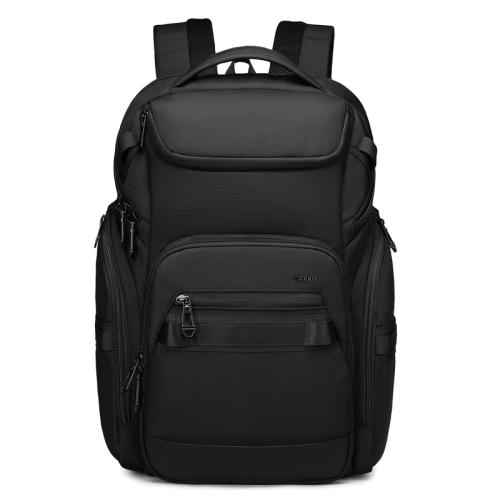 Ozuko 17 Inch Large Capacity Lightweight Waterproof Backpack Computer Bag(Black)