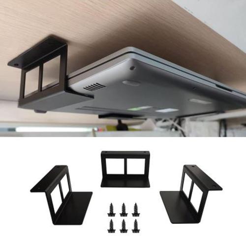 

Under Desk Laptop Tablet Mini PC Storage Stand Metal Invisible Tray Rack, Height: 6.8cm