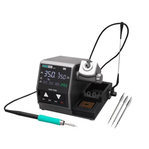 SUGON T61+T245 Handle+470 Tips x 3 Precision Soldering Station 400W High Power Soldering Iron(EU Plug)