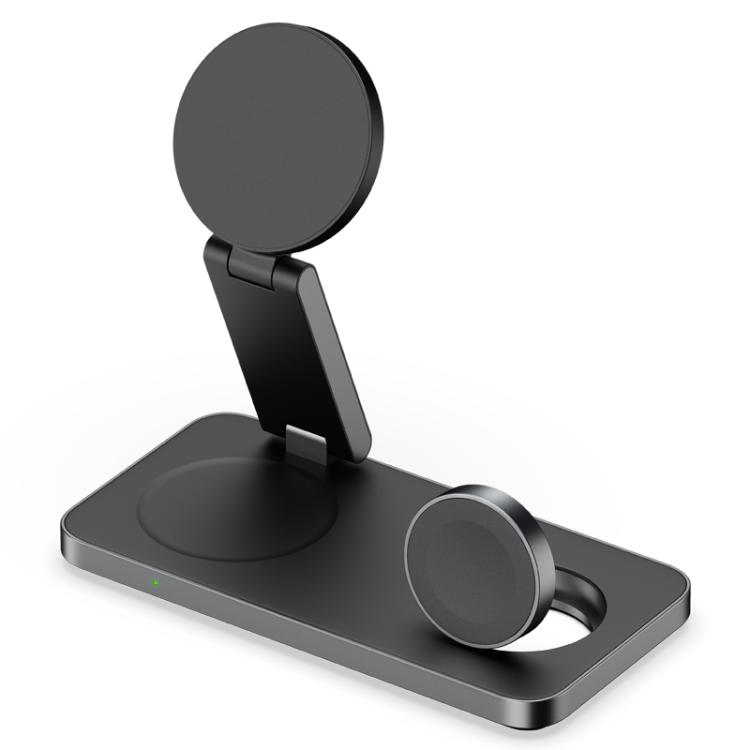 

T8 3 In 1 Folding Magnetic Wireless Charging Dock For Apple Watch / iPhone / AirPods(Black)