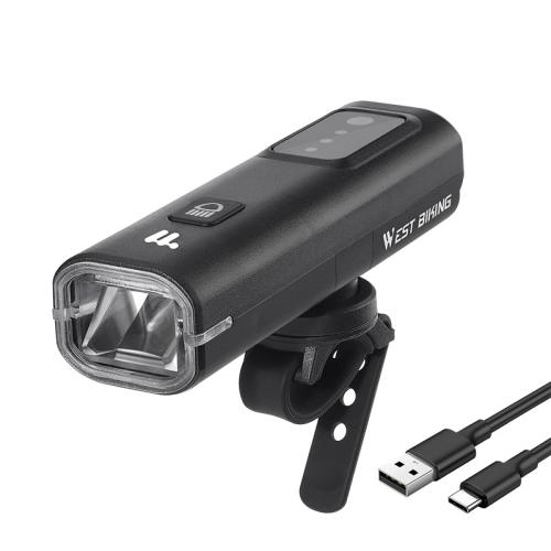 

WEST BIKING Bicycle Waterproof TYPE-C Rechargeable High-Brightness Headlight, Style: Regular