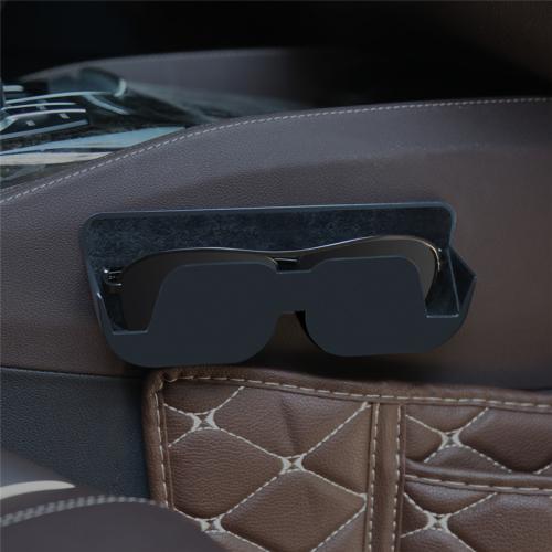 

Adhesive Car Glasses Case Car Dashboard Card Storage Rack(Black)