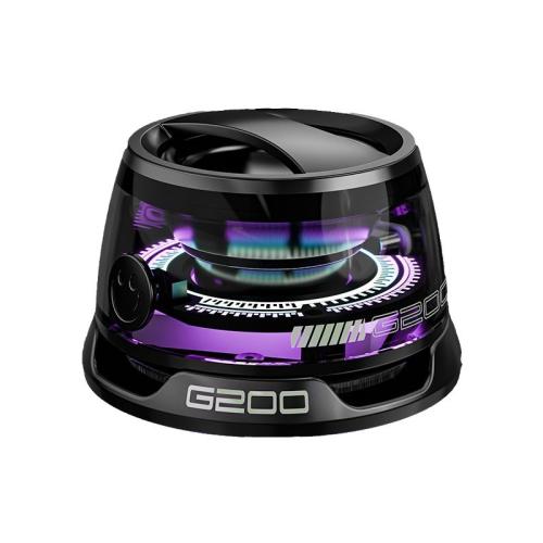 

G200 Magnetic Bluetooth TWS Mini Speaker Subwoofer With Colorful Atmosphere Light(Black)