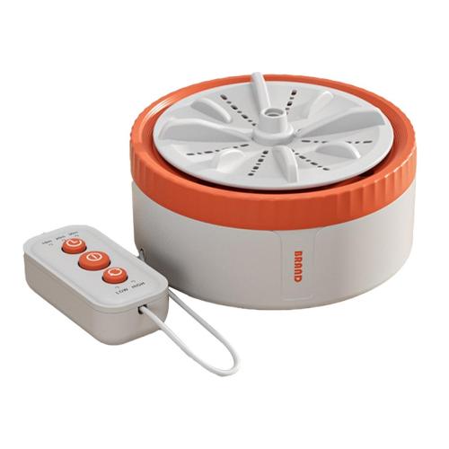 Mini Portable Underwear Socks Turbine Washing Machine, Color: Orange Standard