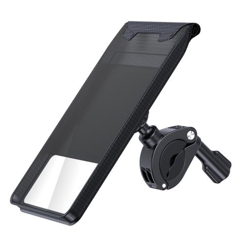 

Bicycle Holder Waterproof Pouch Bag Bike Motorcycle Handlebar Mirror Phone Stand Mount, Size: L