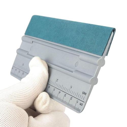 

15cm With Scale Auto Film Scraper Long Square Wallpaper Scraping Tool(Dark Gray)