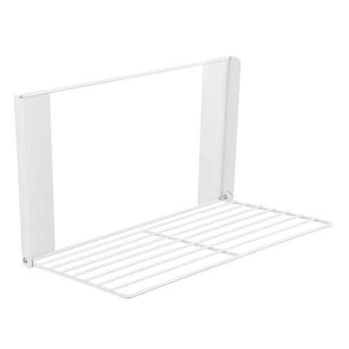 

Bathroom Dirty Clothes Shelf Washing Machine Side Folding Wall Mounted Clothes Organizer(White)