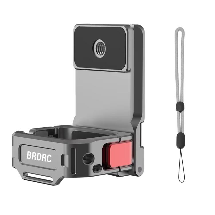 

For DJI OSMO Pocket 3 BRDRC PO3005 Multi-functional Magnetic Base Expansion Back Clip Holder Adapter Bezel Accessory(Tarnish)