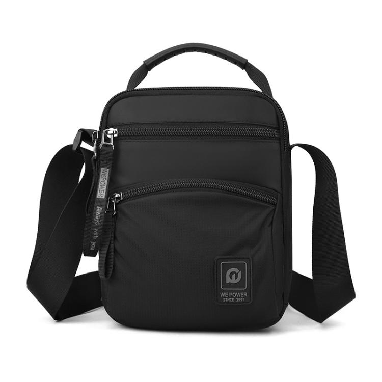 

WEPOWER Men Outdoor Messenger Bag Sports Waterproof Leisure Shoulder Bag(Black)