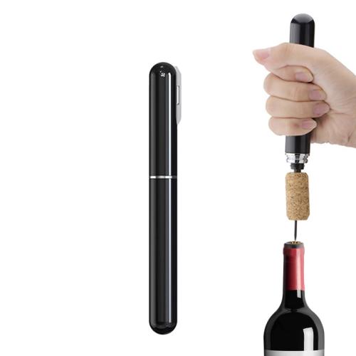 2 In 1 Air Pump Wine Corkscrew Multi-function Bottle Opener Portable Wine Corkscrew(Black)